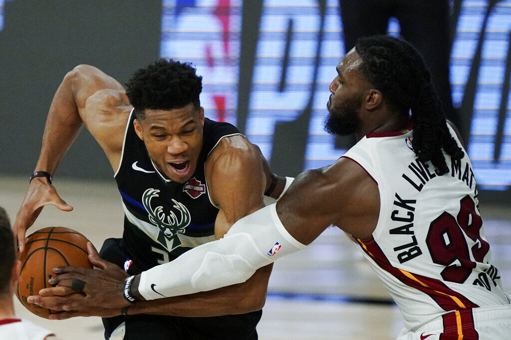 APTOPIX Heat Bucks Basketball
